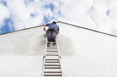 Peinture extérieure à Saint-Gibrien — façades et ravalement